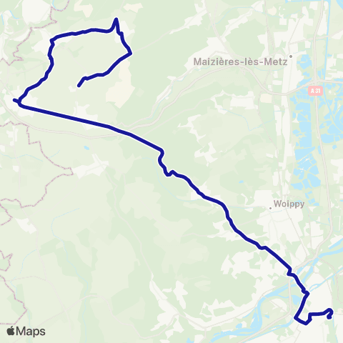 Fluo 57 Roncourt / Metz map