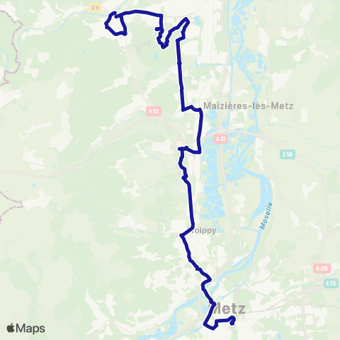 Fluo 57 Rombas / Metz map