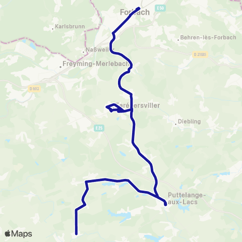 Fluo 57 Leyviller / Forbach map