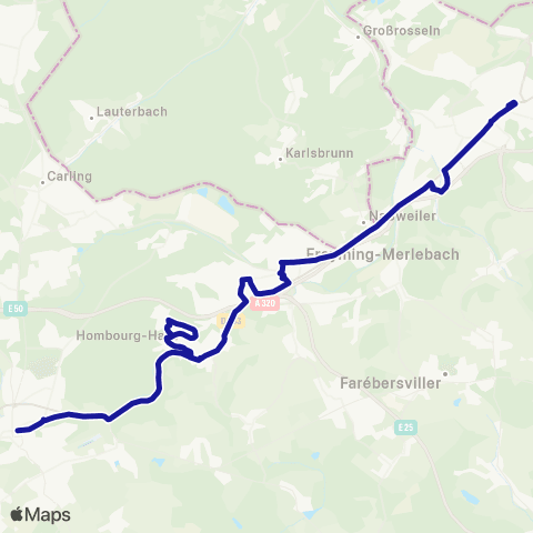 Fluo 57 Forbach / St-Avold map