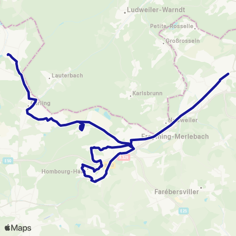 Fluo 57 Forbach / Creutzwald map