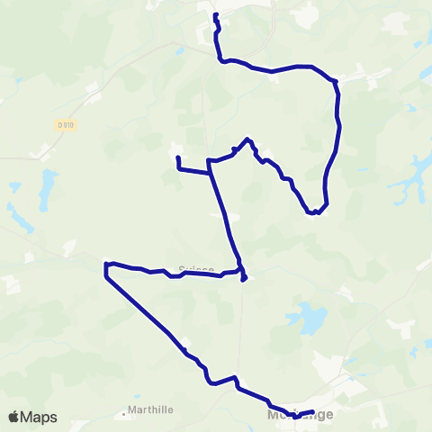Fluo 57 Morhange / Faulquemont map