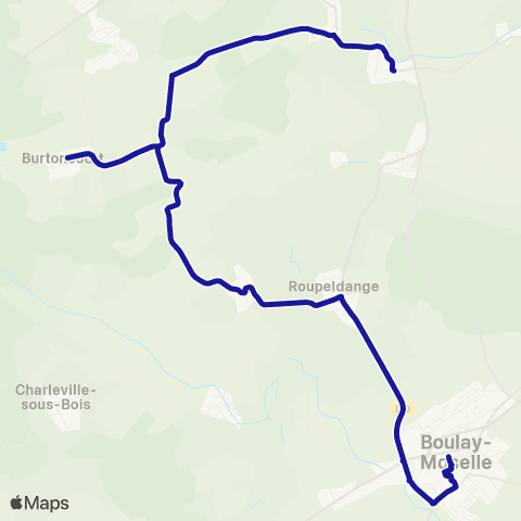 Fluo 57 Gomelange / Boulay-Moselle map