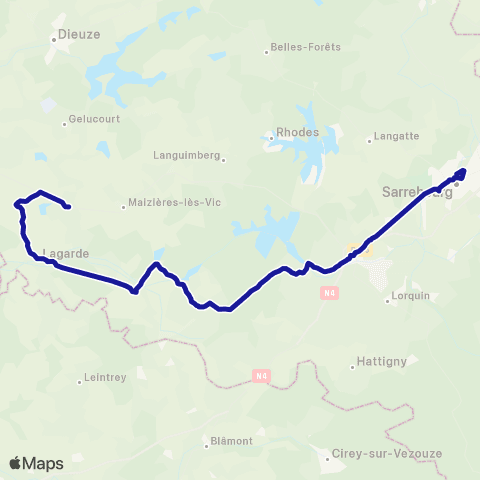 Fluo 57 Château-Salins / Sarrebourg map