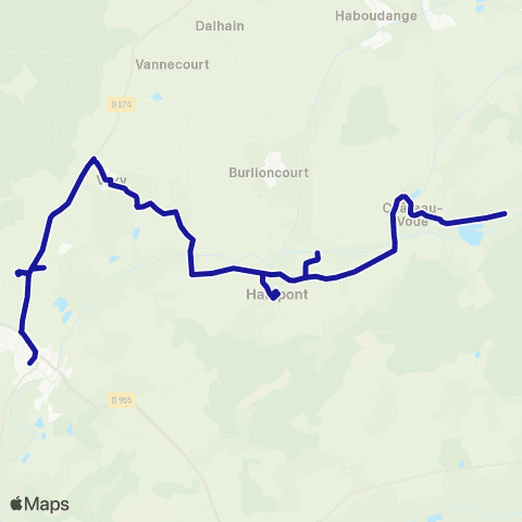 Fluo 57 Wuisse / Château-Salins map