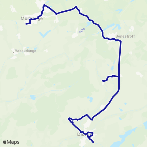 Fluo 57 Morhange / Dieuze map