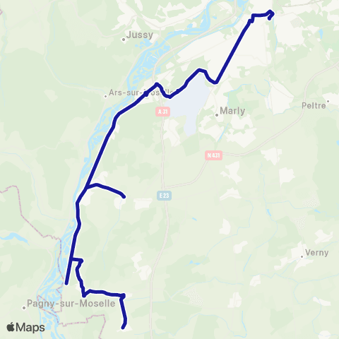 Fluo 57 Lorry-Mardigny / Metz map