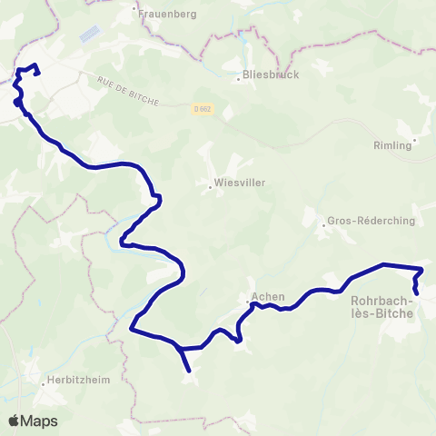 Fluo 57 Rohrbach-les-Bitche / Sarreguemines map