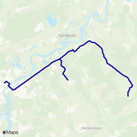 Fluo 57 Budling / Thionville map