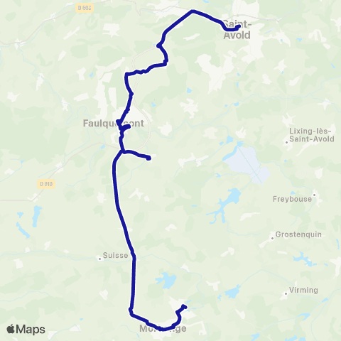 Fluo 57 Morhange / St-Avold map