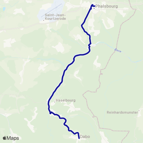 Fluo 57 Dabo / Phalsbourg map