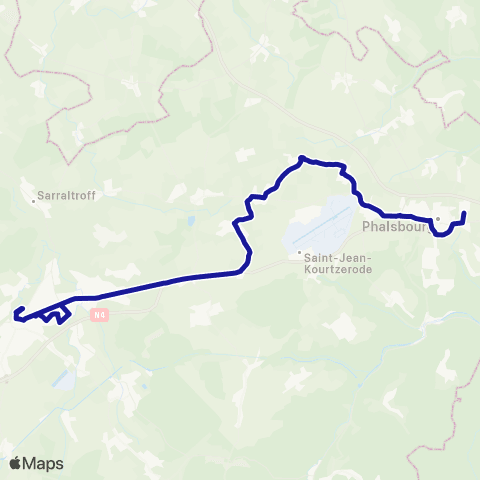 Fluo 57 Sarrebourg / Phalsbourg map