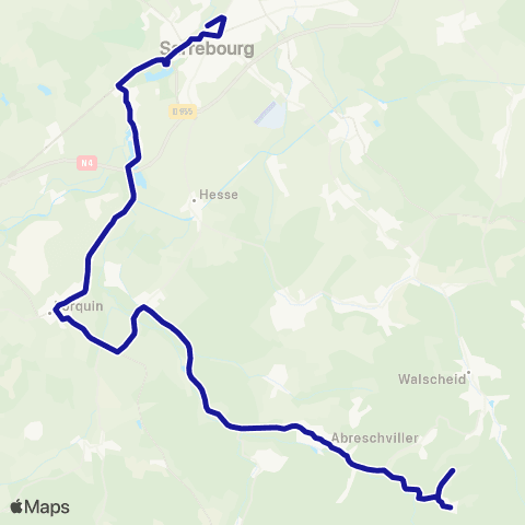 Fluo 57 Abreschviller / Sarrebourg map