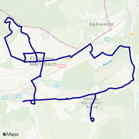 Fluo 57 Freyming-Merlebach map
