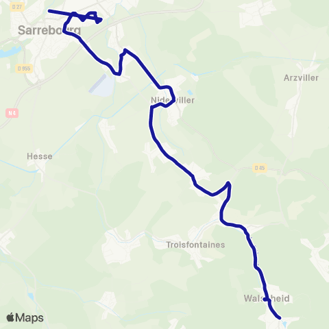 Fluo 57 Walscheid / Sarrebourg map