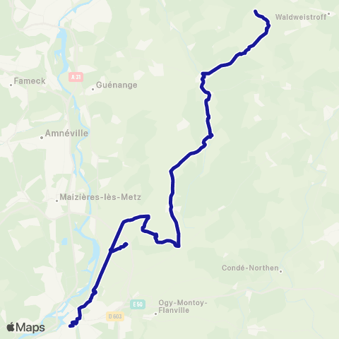 Fluo 57 Monneren / Metz map