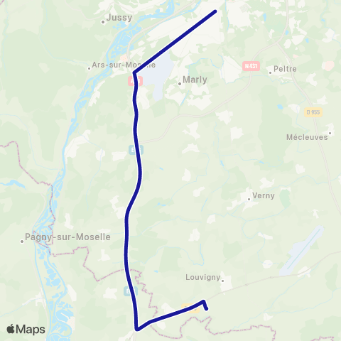 Fluo 57 Metz / Lorraine TGV map