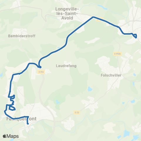 Fluo 57 Faulquemont / St-Avold map