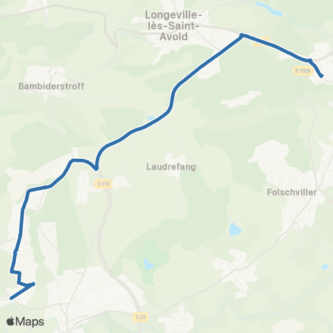 Fluo 57 Crehange / St-Avold map