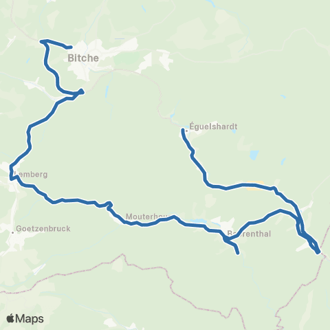 Fluo 57 Baerenthal / Bitche map