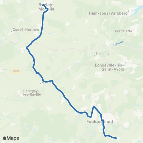 Fluo 57 Faulquemont / Boulay-Moselle map