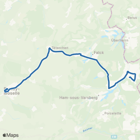 Fluo 57 Creutzwald / Boulay-Moselle map