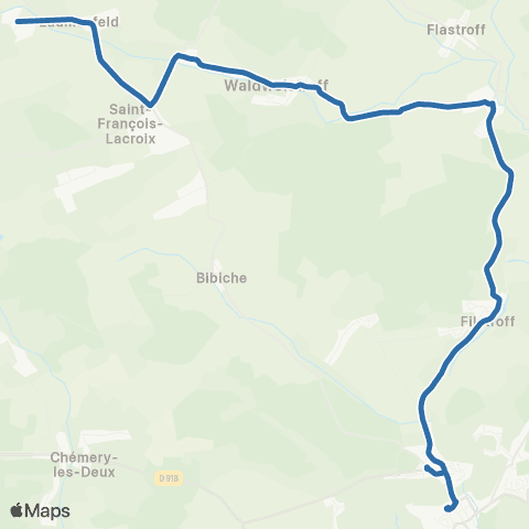 Fluo 57 Laumesfeld / Bouzonville map