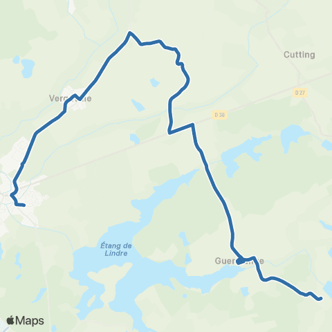 Fluo 57 Desseling / Dieuze map