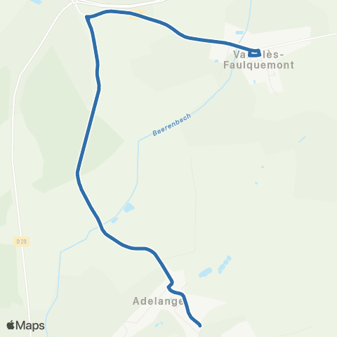 Fluo 57 Adelange / Vahl-les-Faulquemont map