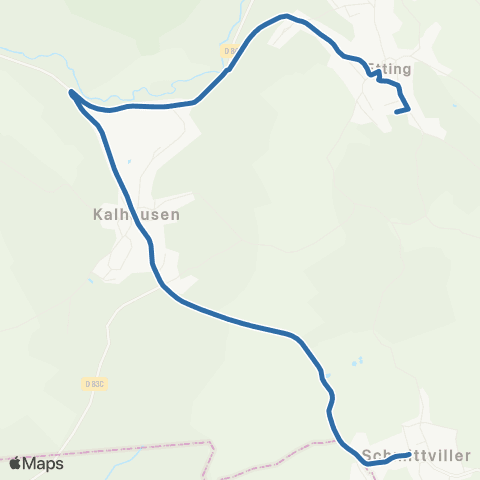 Fluo 57 Schmittviller / Etting map
