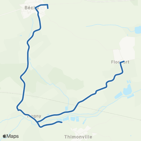 Fluo 57 Thimonville / Flocourt / Bechy map