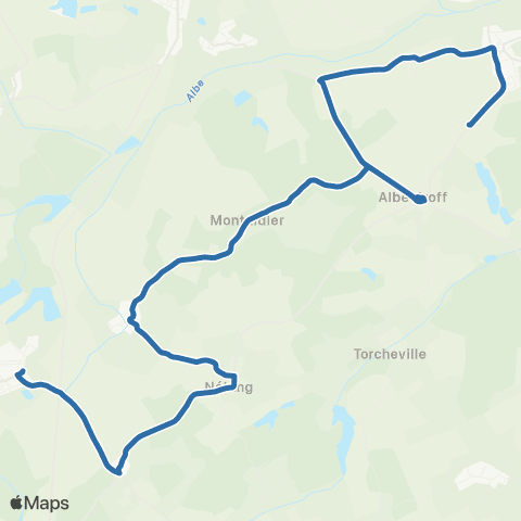 Fluo 57 Albestroff / Benestroff map
