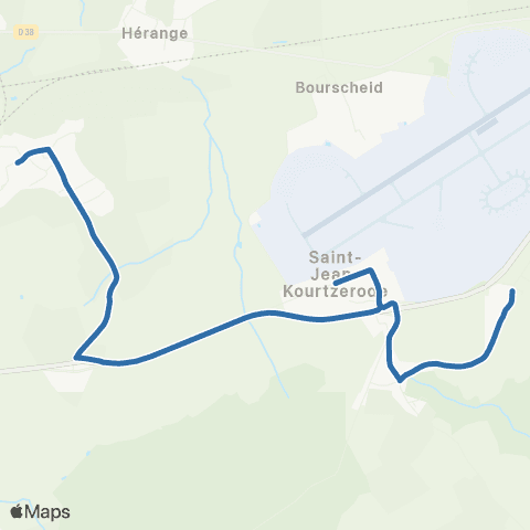 Fluo 57 St-Jean-Kourtzerode / Brouviller map