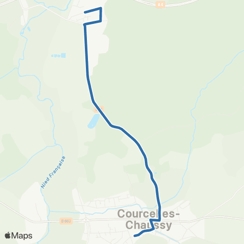 Fluo 57 Courcelles-Chaussy map