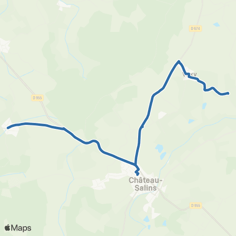 Fluo 57 Puttigny / Château-Salins map