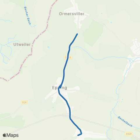 Fluo 57 Epping / Ormersviller map