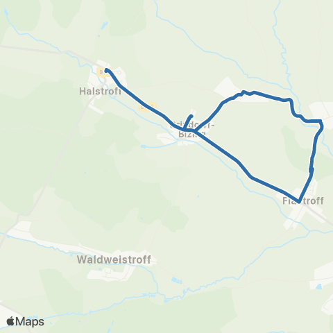 Fluo 57 Flastroff / Waldweistroff map