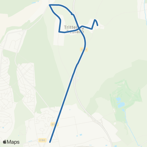 Fluo 57 Tritteling-Redlach / Faulquemont map