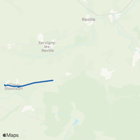 Fluo 57 Villers-Stoncourt / Guinglange map