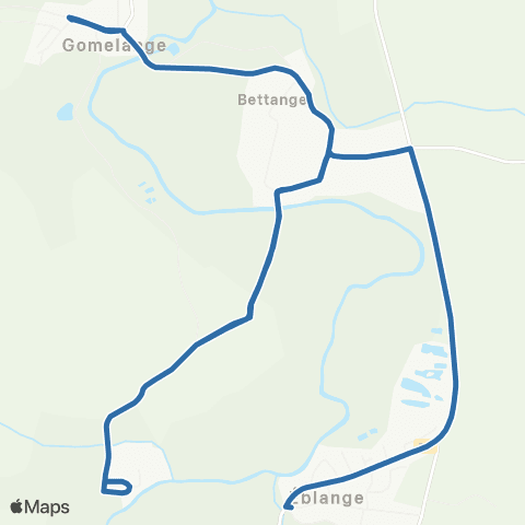 Fluo 57 Eblange / Gomelange map