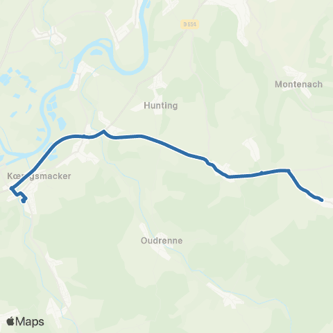 Fluo 57 Kerling-les-Sierck / Koenigsmacker map