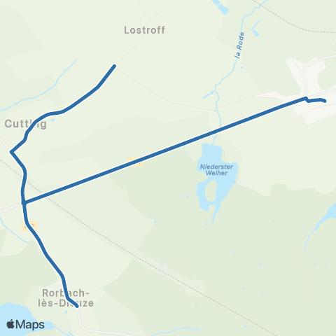 Fluo 57 Rorbach-les-Dieuze / Loudrefing map