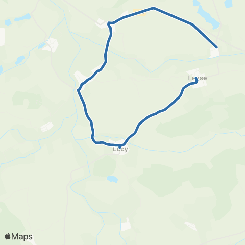 Fluo 57 Prevocourt / Lesse map