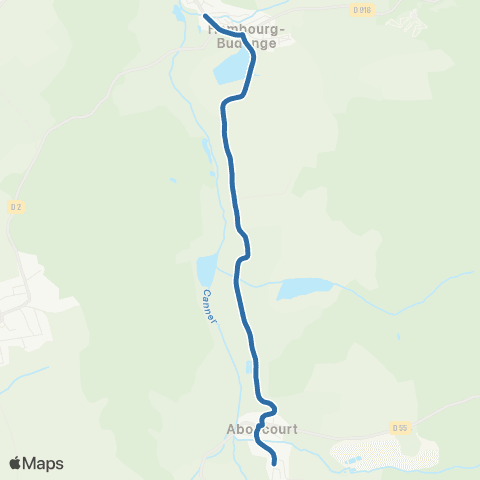 Fluo 57 Hombourg-Budange / Aboncourt map