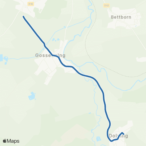 Fluo 57 Dolving / Gosselming map