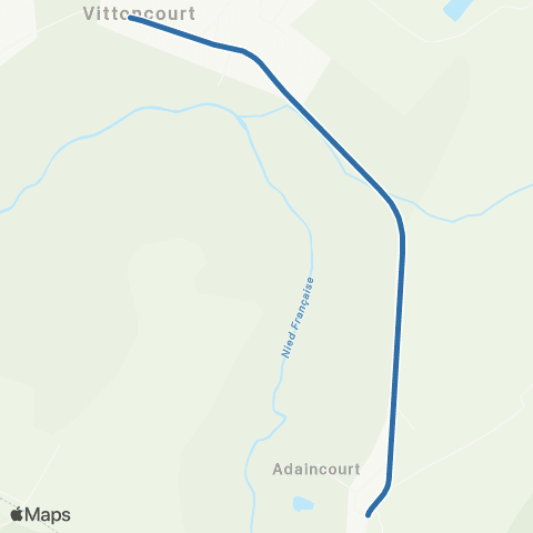 Fluo 57 Adaincourt / Vittoncourt map