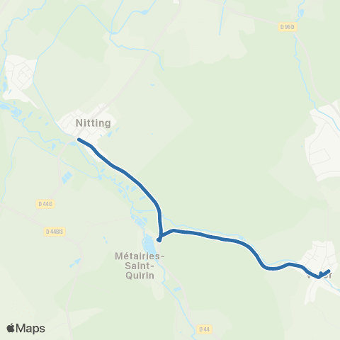 Fluo 57 Voyer / Hermelange map