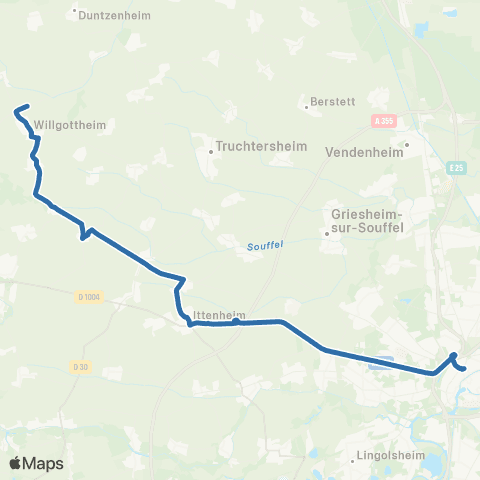 Fluo 67 Wœllenheim - Strasbourg map