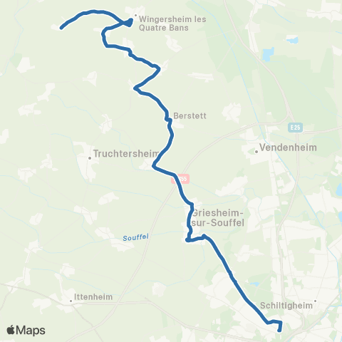 Fluo 67 Wingersheim - Strasbourg map