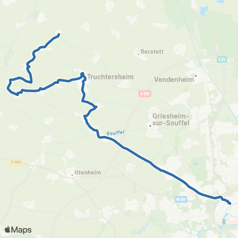 Fluo 67 Kienheim - Truchtersheim - Strasbourg map